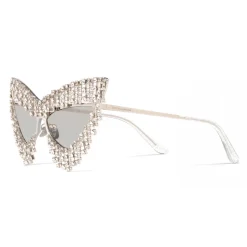 Dolce & Gabbana - Crystals’ Rain Sunglasses - Silver - Dolce & Gabbana Eyewear - Avvenice