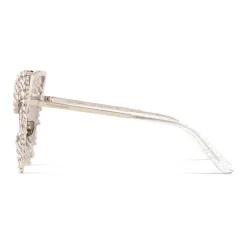 Dolce & Gabbana - Crystals’ Rain Sunglasses - Silver - Dolce & Gabbana Eyewear - Avvenice