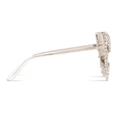 Dolce & Gabbana - Crystals’ Rain Sunglasses - Silver - Dolce & Gabbana Eyewear - Avvenice