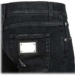 Dolce & Gabbana - Dark Blue Denim Jeans - Dolce & Gabbana Exclusive Luxury Collection - Avvenice