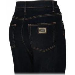 Dolce & Gabbana - Dark Navy Cotton Skinny Jeans - Dolce & Gabbana Exclusive Luxury Collection - Avvenice