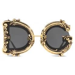 Dolce & Gabbana - Devotion Sunglasses - Black & Gold - Dolce & Gabbana Eyewear - Avvenice