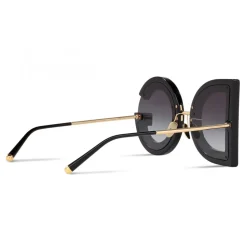 Dolce & Gabbana - DG Glitter Sunglasses - Black & Gold - Dolce & Gabbana Eyewear - Avvenice