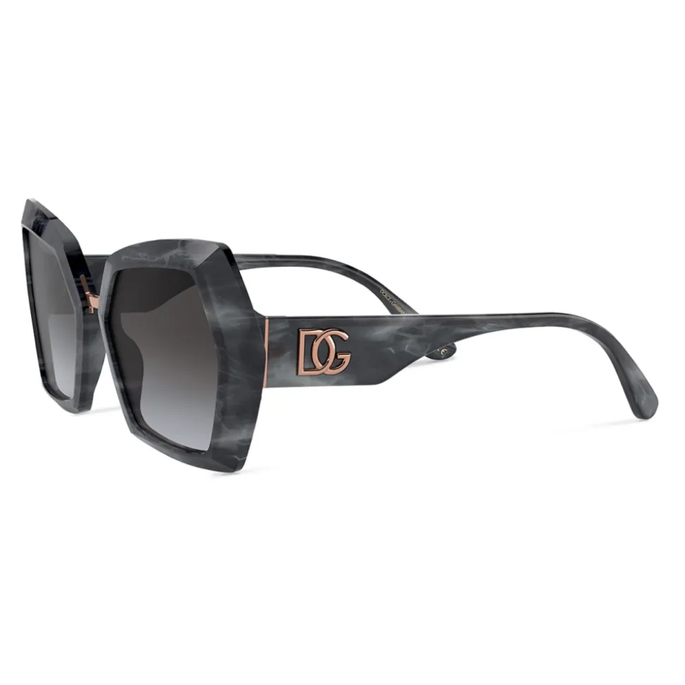 Dolce & Gabbana - DG Monogram Sunglasses - Grey - Dolce & Gabbana Eyewear - Avvenice