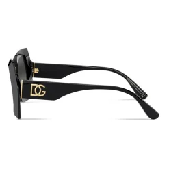Dolce & Gabbana - DG Monogram Sunglasses - Black - Dolce & Gabbana Eyewear - Avvenice