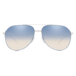 Dolce & Gabbana - Diagonal Cut Sunglasses - Silver - Dolce & Gabbana Eyewear - Avvenice