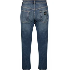 Dolce & Gabbana - Distressed Blue Cotton Loose Fit Jeans - Dolce & Gabbana Exclusive Luxury Collection - Avvenice