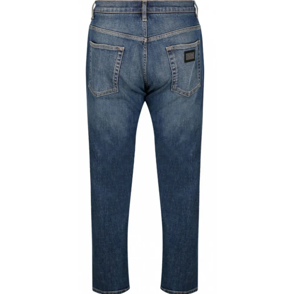 Dolce & Gabbana - Distressed Blue Cotton Loose Fit Jeans - Dolce & Gabbana Exclusive Luxury Collection - Avvenice