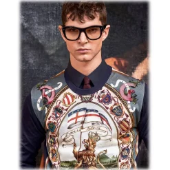 Dolce & Gabbana - Domenico Sunglasses - Black Clear - Dolce & Gabbana Eyewear - Avvenice