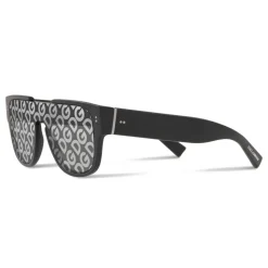 Dolce & Gabbana - Domenico Mask Sunglasses - Black - DG Logo - Dolce & Gabbana Eyewear - Avvenice