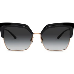 Dolce & Gabbana - Double Line Sunglasses - Black Gold - Dolce & Gabbana Eyewear - Avvenice
