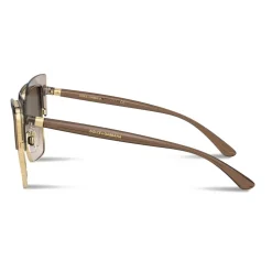 Dolce & Gabbana - Double Line Sunglasses - Brown Gold - Dolce & Gabbana Eyewear - Avvenice