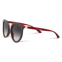 Dolce & Gabbana - Double Line Sunglasses - Burgundy - Dolce & Gabbana Eyewear - Avvenice