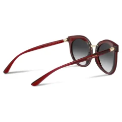 Dolce & Gabbana - Double Line Sunglasses - Burgundy - Dolce & Gabbana Eyewear - Avvenice