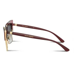 Dolce & Gabbana - Double Line Sunglasses - Burgundy Gold - Dolce & Gabbana Eyewear - Avvenice