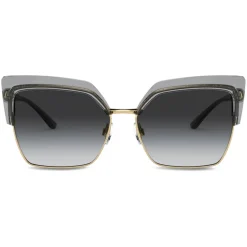 Dolce & Gabbana - Double Line Sunglasses - Grey Gold - Dolce & Gabbana Eyewear - Avvenice