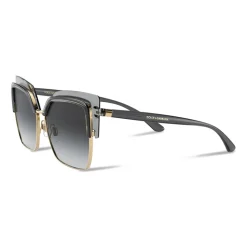 Dolce & Gabbana - Double Line Sunglasses - Grey Gold - Dolce & Gabbana Eyewear - Avvenice