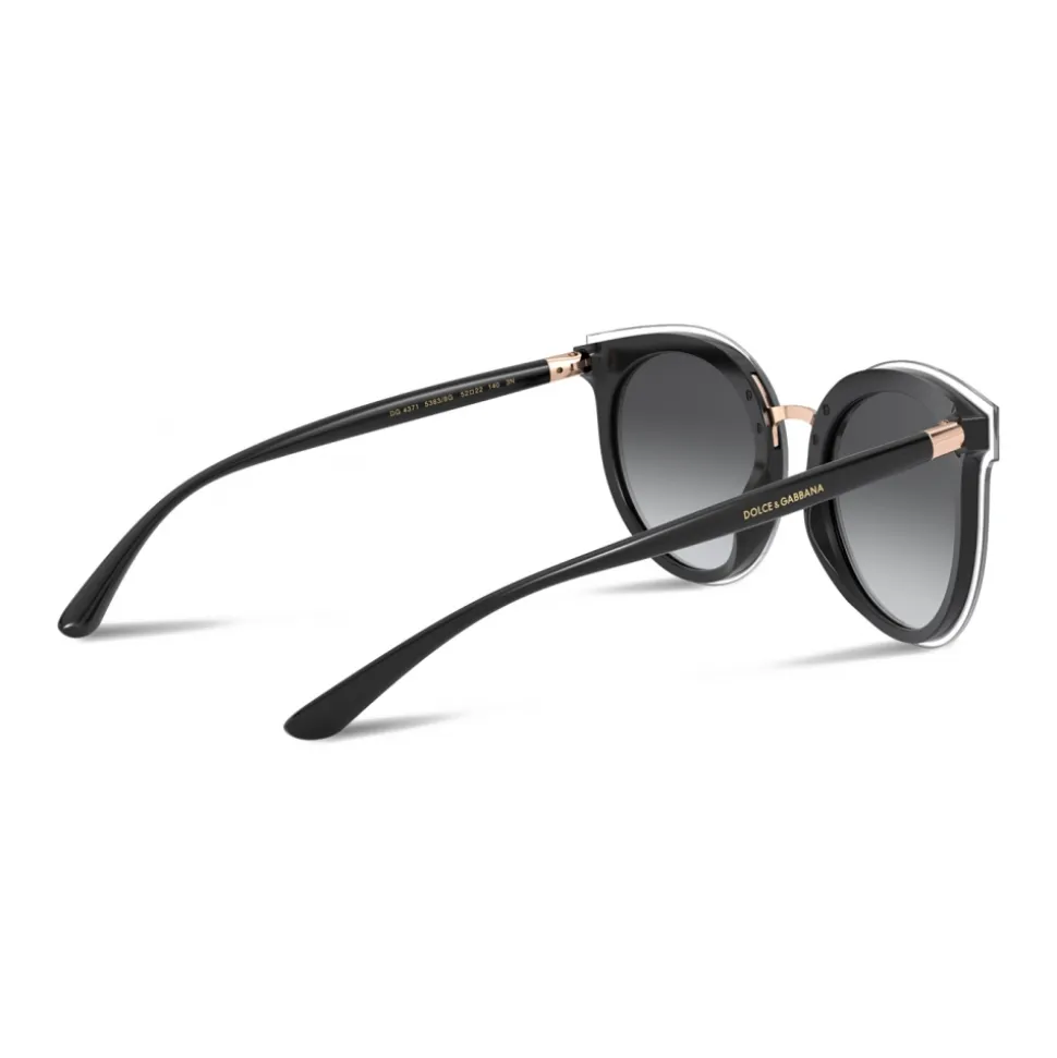 Dolce & Gabbana - Double Line Sunglasses - Black - Dolce & Gabbana Eyewear - Avvenice
