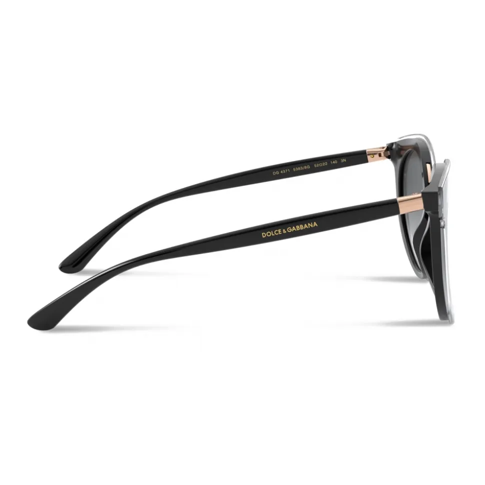 Dolce & Gabbana - Double Line Sunglasses - Black - Dolce & Gabbana Eyewear - Avvenice