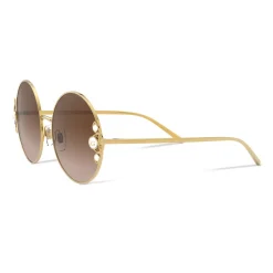 Dolce & Gabbana - Filigree & Pearls Sunglasses - Gold - Dolce & Gabbana Eyewear - Avvenice