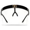 Dolce & Gabbana - Geometric Transparency Sunglasses - Black Transparent - Dolce & Gabbana Eyewear - Avvenice