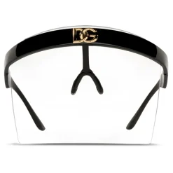 Dolce & Gabbana - Geometric Transparency Sunglasses - Black Transparent - Dolce & Gabbana Eyewear - Avvenice