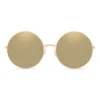 Dolce & Gabbana - Gold Plated Round Sunglasses - Gold Plated - Dolce & Gabbana Eyewear - Avvenice