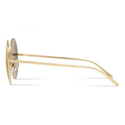 Dolce & Gabbana - Gold Plated Round Sunglasses - Gold Plated - Dolce & Gabbana Eyewear - Avvenice