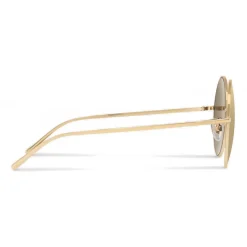 Dolce & Gabbana - Gold Plated Round Sunglasses - Gold Plated - Dolce & Gabbana Eyewear - Avvenice