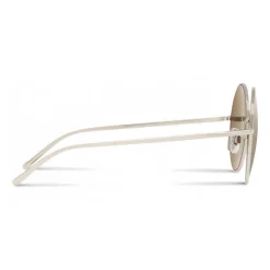 Dolce & Gabbana - Gold Plated Round Sunglasses - Silver Plated - Dolce & Gabbana Eyewear - Avvenice