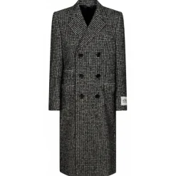 Dolce & Gabbana - Gray Double Breasted Coat - Dolce & Gabbana Exclusive Luxury Collection - Avvenice