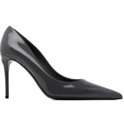 Dolce & Gabbana - Grey Calf Leather Pointed Toe Pumps - Dolce & Gabbana Exclusive Luxury Collection - Avvenice