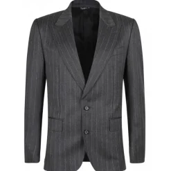 Dolce & Gabbana - Grey Striped Suit - Dolce & Gabbana Exclusive Luxury Collection - Avvenice
