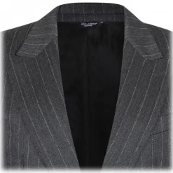 Dolce & Gabbana - Grey Striped Suit - Dolce & Gabbana Exclusive Luxury Collection - Avvenice