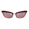 Dolce & Gabbana - Half Print Sunglasses - Burgundy - Dolce & Gabbana Eyewear - Avvenice