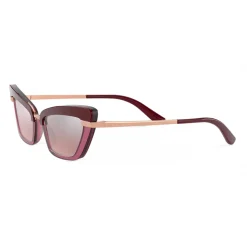 Dolce & Gabbana - Half Print Sunglasses - Burgundy - Dolce & Gabbana Eyewear - Avvenice