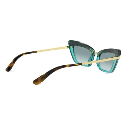 Dolce & Gabbana - Half Print Sunglasses - Havana Turquoise - Dolce & Gabbana Eyewear - Avvenice