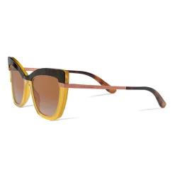 Dolce & Gabbana - Half Print Sunglasses - Havana Orange - Dolce & Gabbana Eyewear - Avvenice