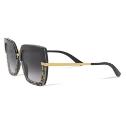 Dolce & Gabbana - Half Print Sunglasses - Black - Dolce & Gabbana Eyewear - Avvenice