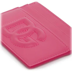 Dolce & Gabbana - Hot Pink Calf Leather Embossed Logo Cardholder - Dolce & Gabbana Exclusive Luxury Collection - Avvenice