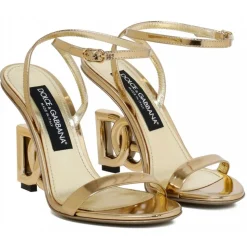 Dolce & Gabbana - Keira Sandals Gold - Dolce & Gabbana Exclusive Luxury Collection - Avvenice