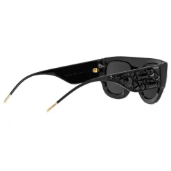 Dolce & Gabbana - King Domenico Sunglasses - Black with Black Crystals - Dolce & Gabbana Eyewear - Avvenice