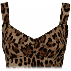 Dolce & Gabbana - Leopard Print Bustier Top - Dolce & Gabbana Exclusive Luxury Collection - Avvenice