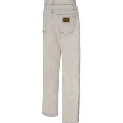 Dolce & Gabbana - Light Beige Cotton Frayed Trim Jeans - Dolce & Gabbana Exclusive Luxury Collection - Avvenice