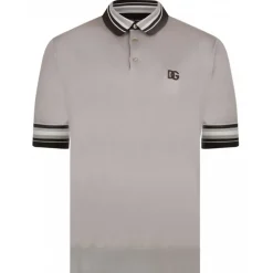 Dolce & Gabbana - Light Grey Polo Shirt - Dolce & Gabbana Exclusive Luxury Collection - Avvenice