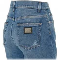 Dolce & Gabbana - Light Blue Distressed Jeans - Dolce & Gabbana Exclusive Luxury Collection - Avvenice