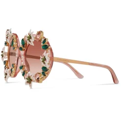 Dolce & Gabbana - Lilium Sunglasses - Pink - Dolce & Gabbana Eyewear - Avvenice