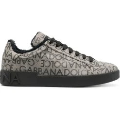 Dolce & Gabbana - Logo Print Sneakers - Dolce & Gabbana Exclusive Luxury Collection - Avvenice