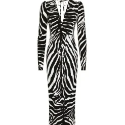 Dolce & Gabbana - Long Zebra Print Dress - Dolce & Gabbana Exclusive Luxury Collection - Avvenice