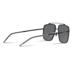 Dolce & Gabbana - Madison Sunglasses - Black Matt and Grey Transparent - Dolce & Gabbana Eyewear - Avvenice